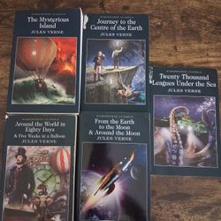 Bundle of 5 Jules Verne Wordsworth Classics | Sci-Fi Adventure Set