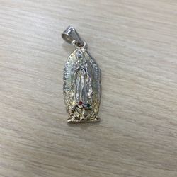 Silver 9g Stamped Jesus Pendant 