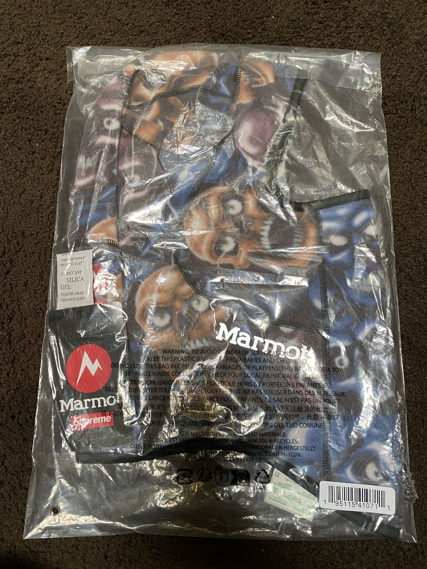 Supreme Marmot Fleece Balaclava (Skull Pile)