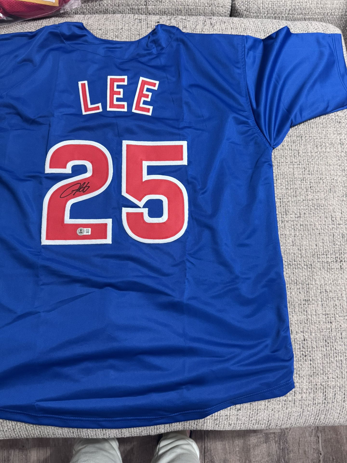 Derrek Lee Signed Autograph Custom Jersey - Beckett Coa - Chicago Cubs