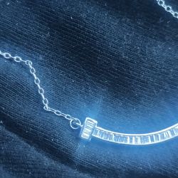 Baguette Pendant  Chain