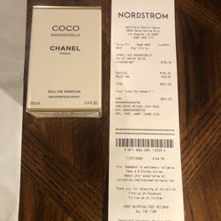 Chanel Paris Coco Mademoiselle Eau De Parfum 100 ML Perfume Brand New Sealed With Receipt 