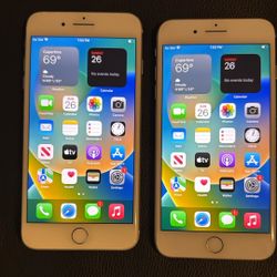 X2 iPhone 8 Plus. Unlocked, 7.5/10 Condition