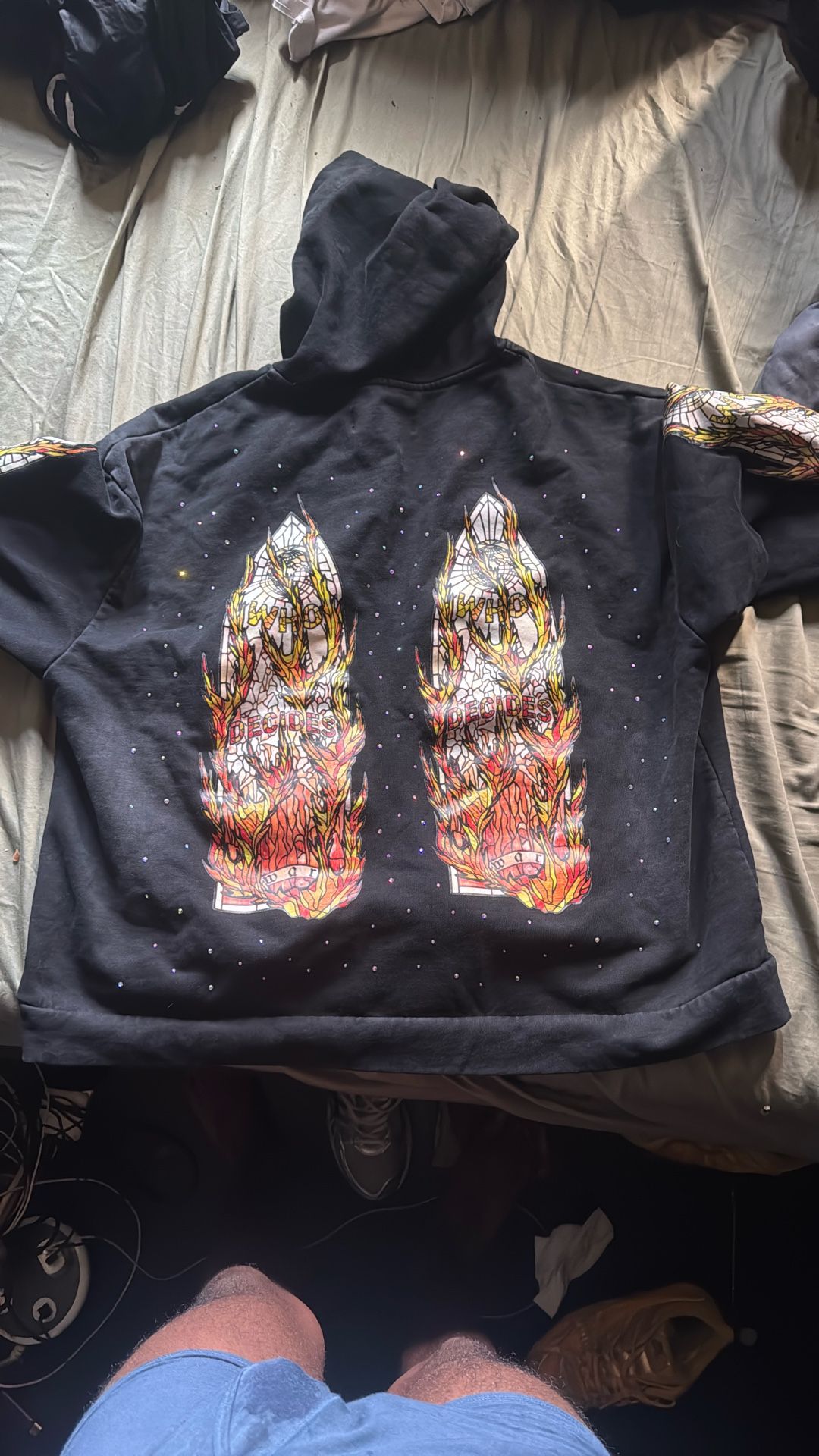 Who Decides War Flame Hoodie
