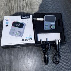 Bluetooth 5.3 Aux Wireless Receiver for Car/Home Stereo/Wired Headphones/Speaker,Hands-Free Call