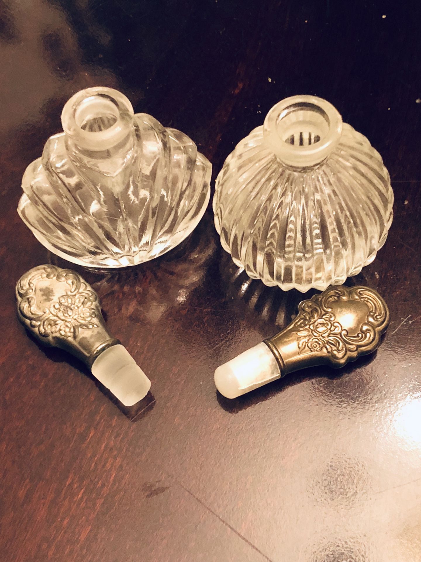 Vintage Crystal Parfumerie Decanters