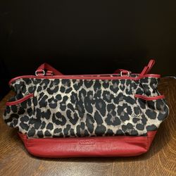 Coach Leopard Print Purse