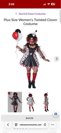 Twisted clown costume
