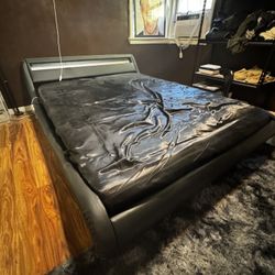LED Queen size Bed And Frame