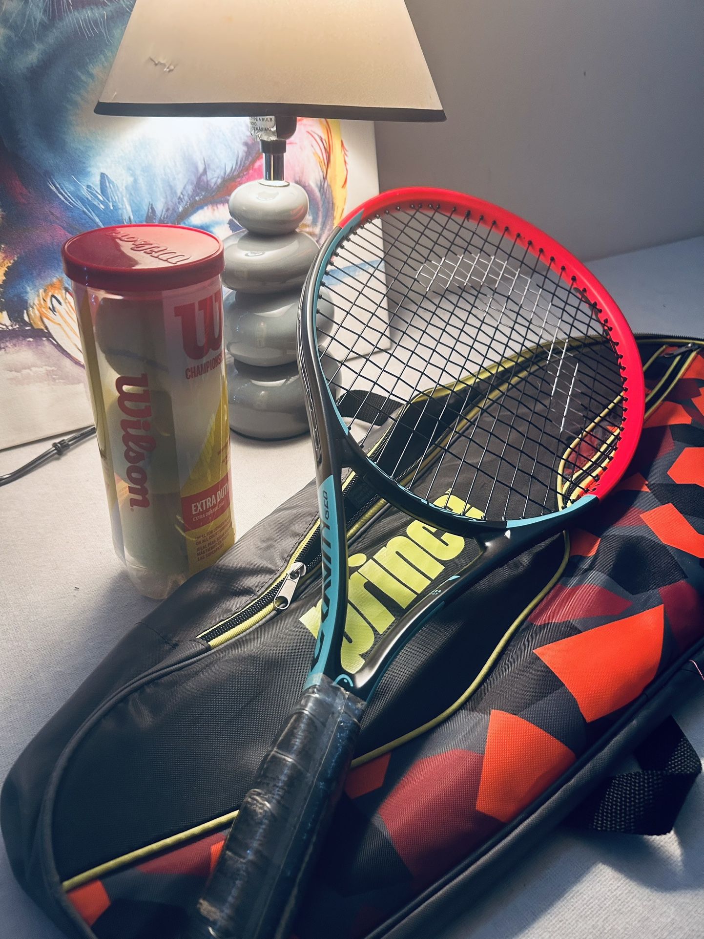 Tennis Racket And 3 Tennis 🎾