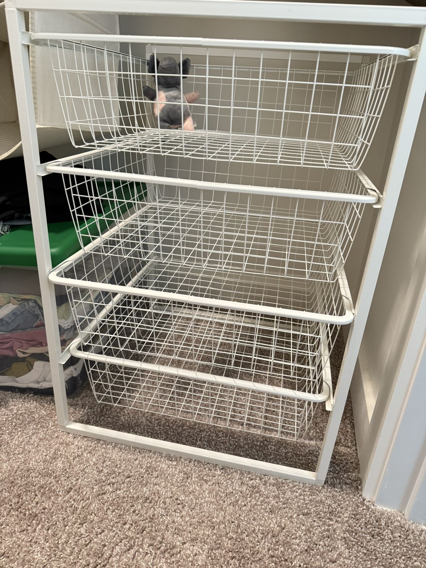 4-Tier Wire Storage Organizer — Sturdy & Spacious