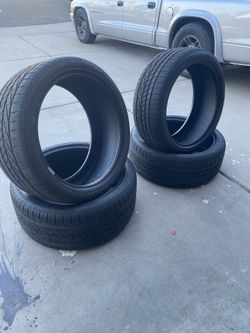 Staggered Goodyear Run Flat Tires X4 