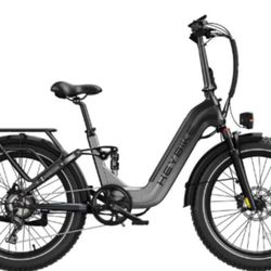 Heybike horizon 24inch foldable electric bicycle 1400w peak motor 28MPH max speed 45miles max range