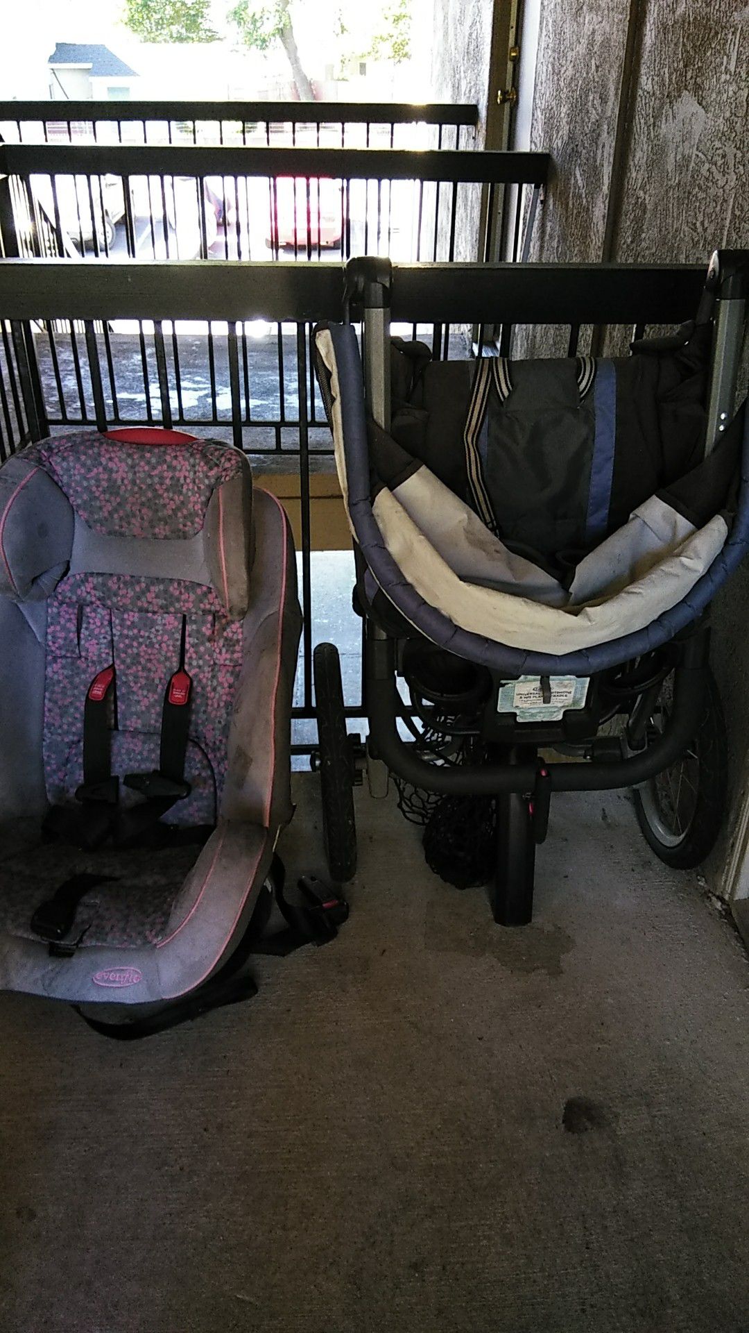 Joggers stroller & Car seat