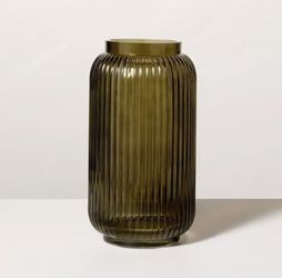 Magnolia Olive Fluted Vase