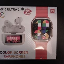 Smart Watch and Earbuds with display