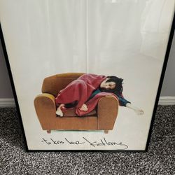 Autographed k.d. lang Framed Art