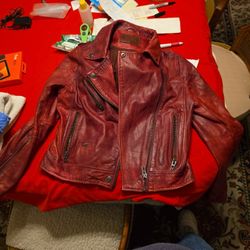 BLANKNYC Vegan Leather moto jacket  Burnt Orange  WM:Large  New w Tags MSRP:$349