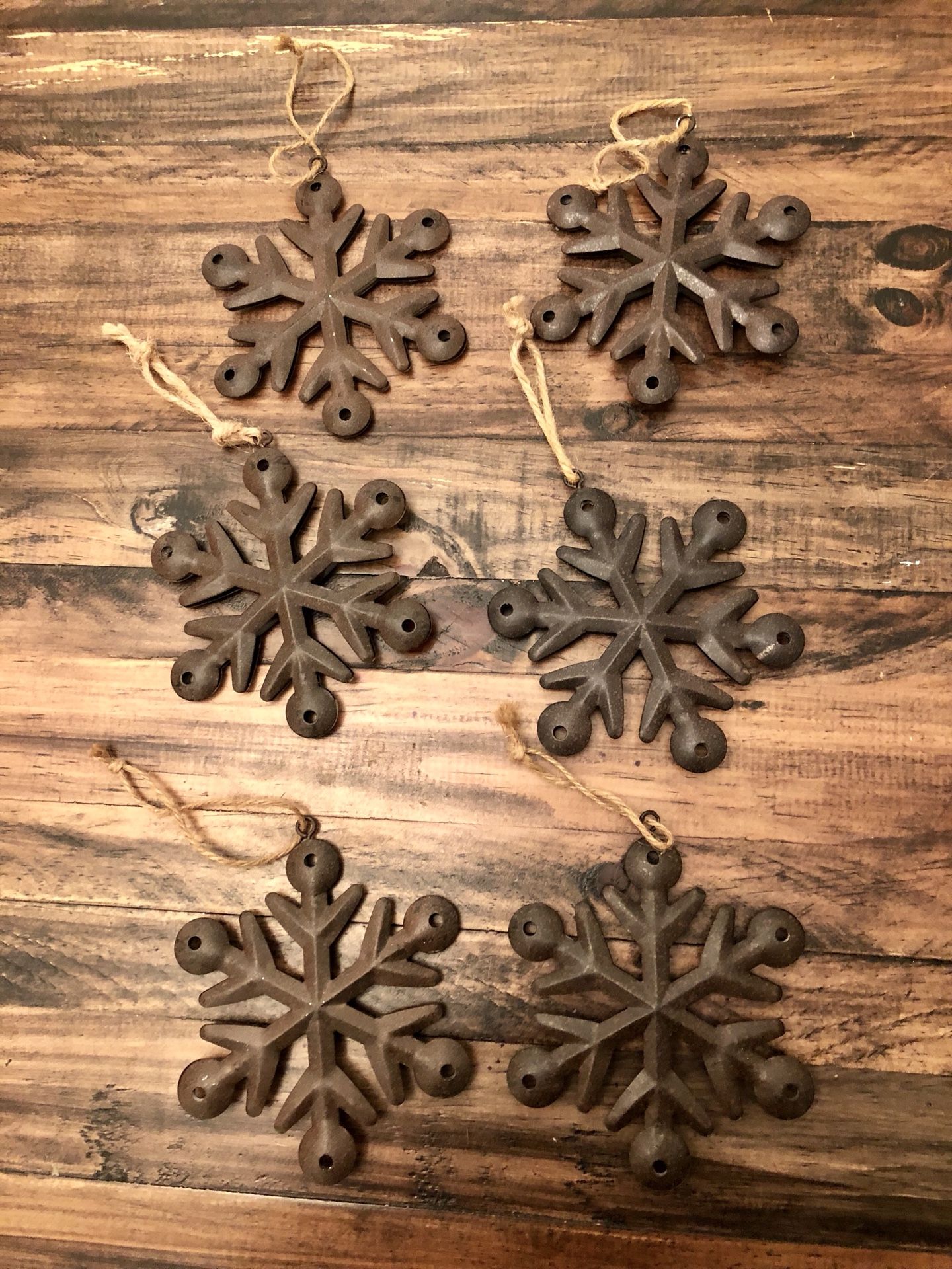 Rustic Snowflake Ornaments