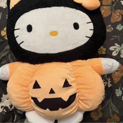 Hello Kitty pumpkin plush new backpack #Halloween #hellokitty #sanrio #pumpkin