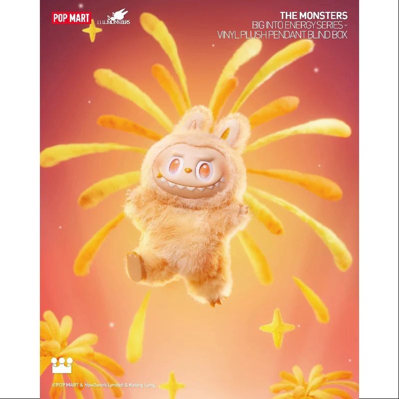 POPMART LABUBU THE MONSTERS BIG INTO ENERGY SERIES VINYL PLUSH PENDANT HAPPINESS