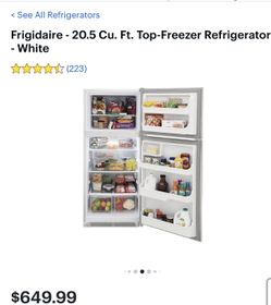 Frigidaire Refrigerator For Sale