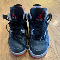 Air Jordan 4 Retro GS Black/Fire Red/Cement Grey/Summit White