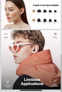 2-4 Ear Plugs for Sleeping Noise Cancelling, 45dB Noise Reduction Earplugs for Sleep, Concert, Snoring, Parenting & Noise Sensitivity Relief, Hearing 