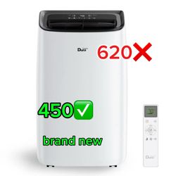 DuraComfort Portable Air Conditioners, 14000 BTU, Dehumidifier, Cooling Fan, Remote Control, 450 Sq. ft