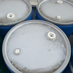 Open Lids 55 gallon Plastic Drums $35 each