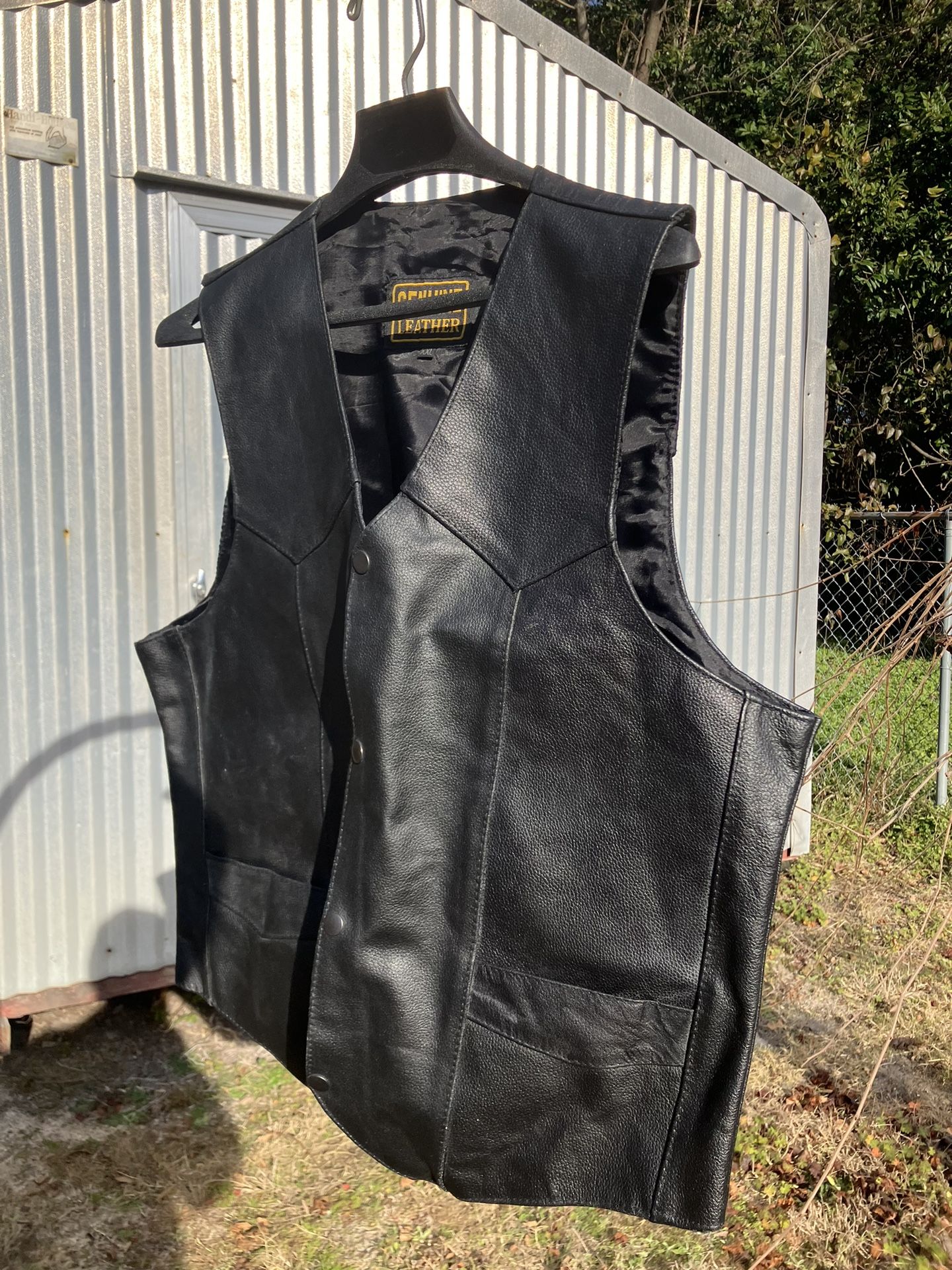 Leather Vest Size XX L