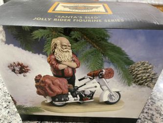 Harley- Davidson Jolly Rider Figurine, “Santa‘S Sled” First In The Series