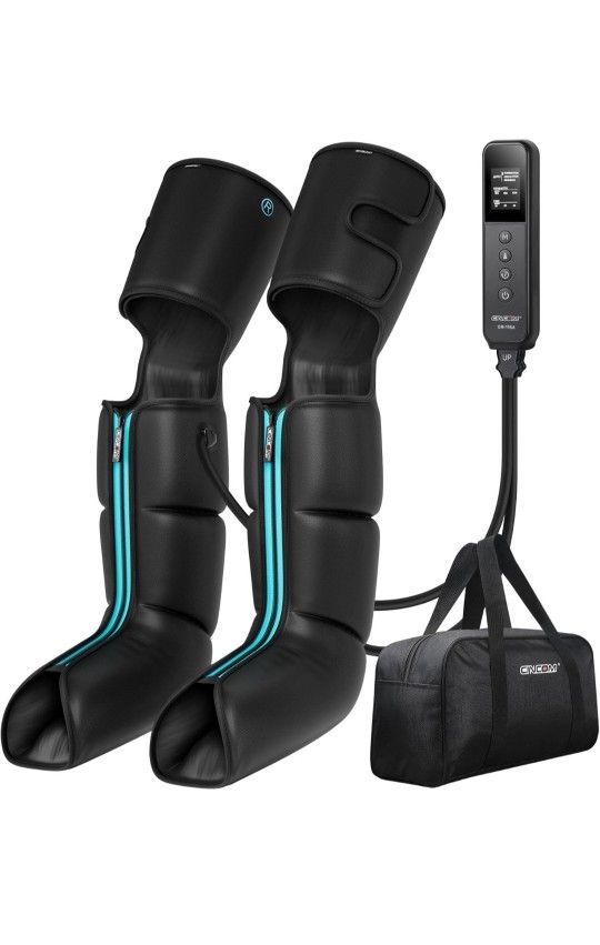 Leg Massager for Circulation and Pain Relief, Air Compression 3 in 1 Leg Massager for Foot Calf & Thigh, Leg Compression Boots