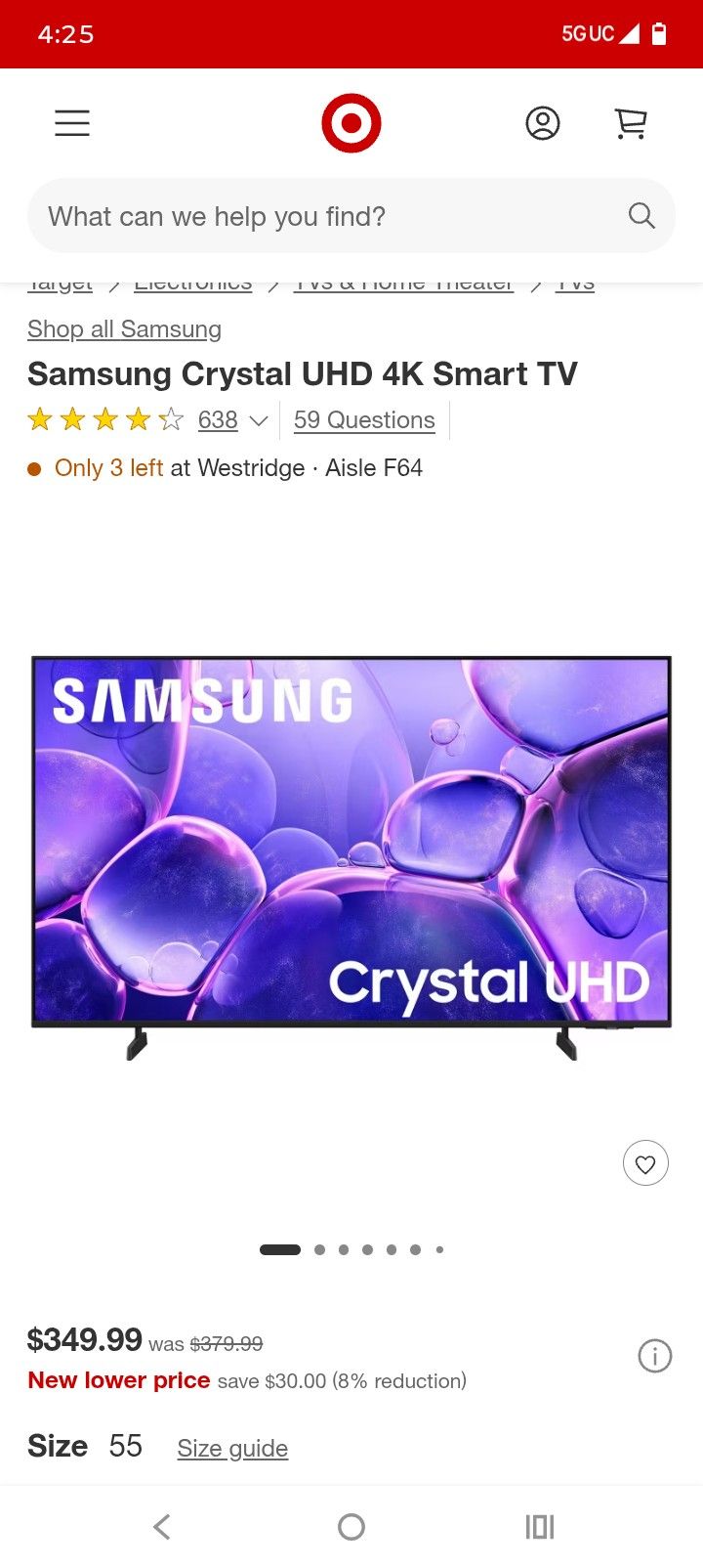 55 Inch Samsung Uhd Tv Smart 