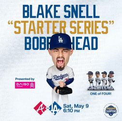 4 Dodger Tickets for Sale (Blake Snell Bobblehead Night) 5/9/2026