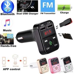 Wireless Bluetooth Car Kit Handsfree Talk MP3 player fm transmitter dual car charger