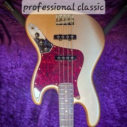 Fender Professional Classic Jazz Bass Faded Fire Mist Gold 2025 New With Gig Bag