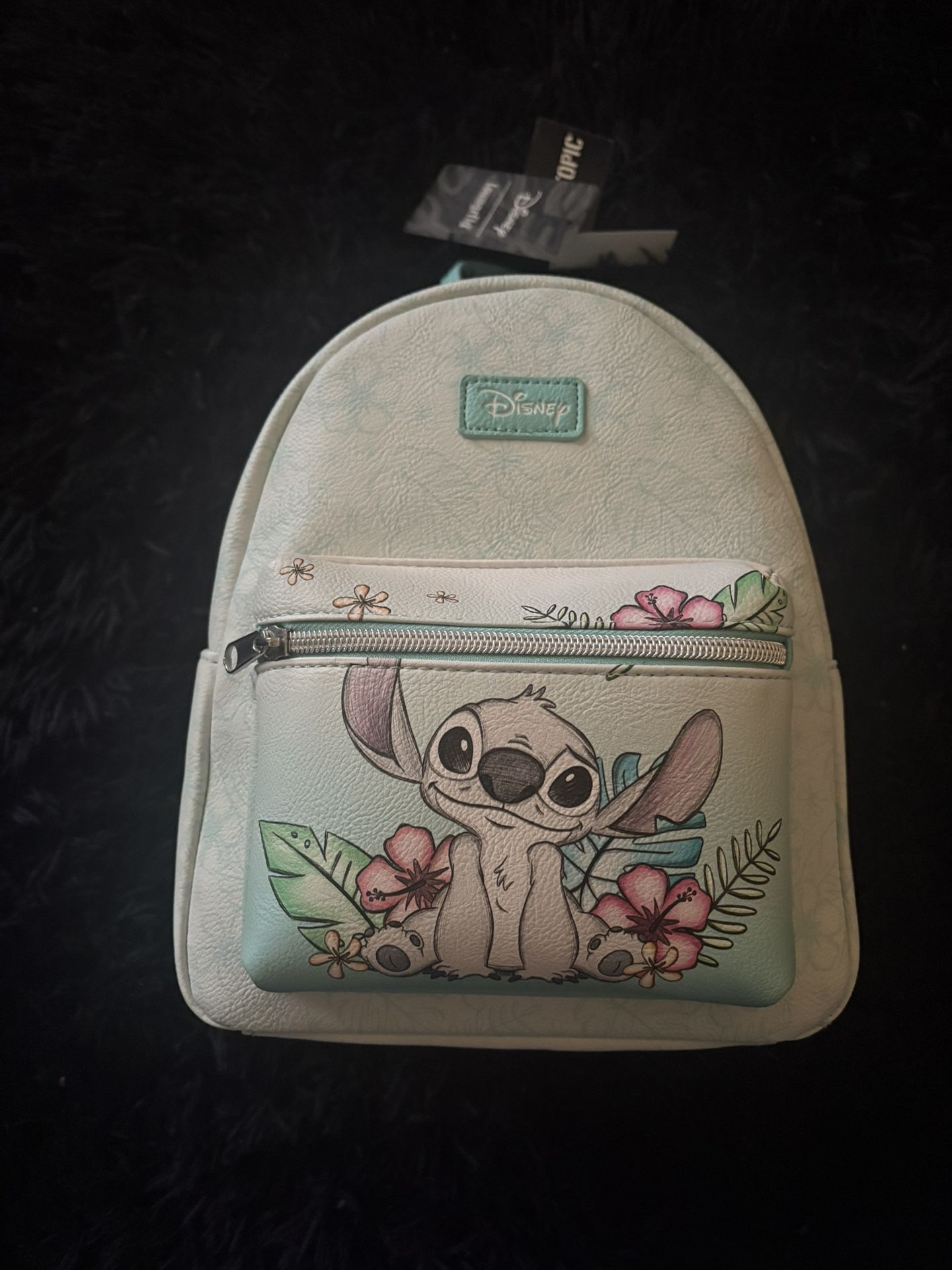 Disney Loungefly Lilo And Stitch Hibiscus Sketch Mini Backpack