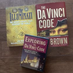 The Da Vinci Code bundle: The Illuminati, The Da Vinci Code, HC (like new) + DVD