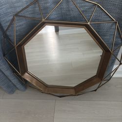 Metal Geometric Mirror
