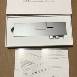 8 In 1 Type C Adapter Dual Usb C Hub For MacBook Pro 13”&15”