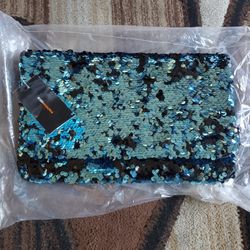 Bcbg Clutch Turquoise Black