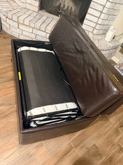 Ottoman (brown) w/ pullout twin bed