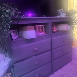 Grey Dresser 6 Drawer 