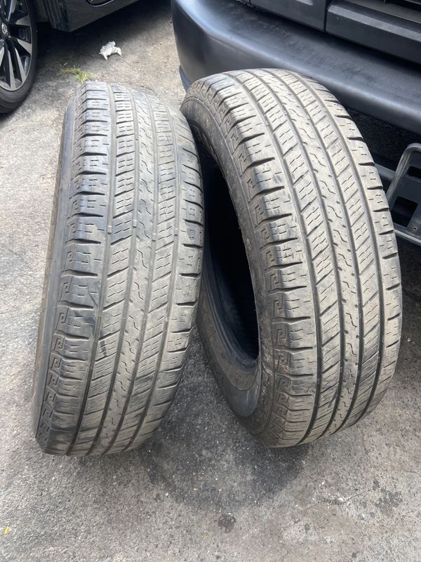 2 used TL 225/75/16 trail guide HLT tires for Sale in Philadelphia, PA