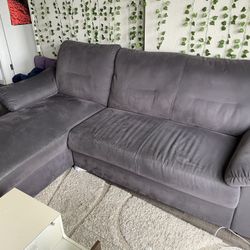Blue L-shaped Couch