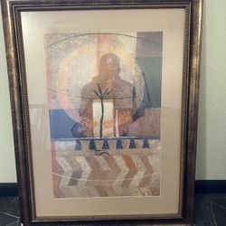 Read Comments - Framed Abstract Mosaic Art titled "Corner" by artist Astrid Hein - PU in BVille