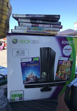 XBOX 360 Kinect w/ games