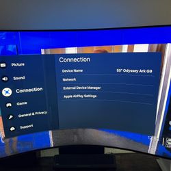 Samsung 55” Odyssey Ark G9 (Model LS55BG970NNXGO) – First Gen, Like New (<200 Hours)