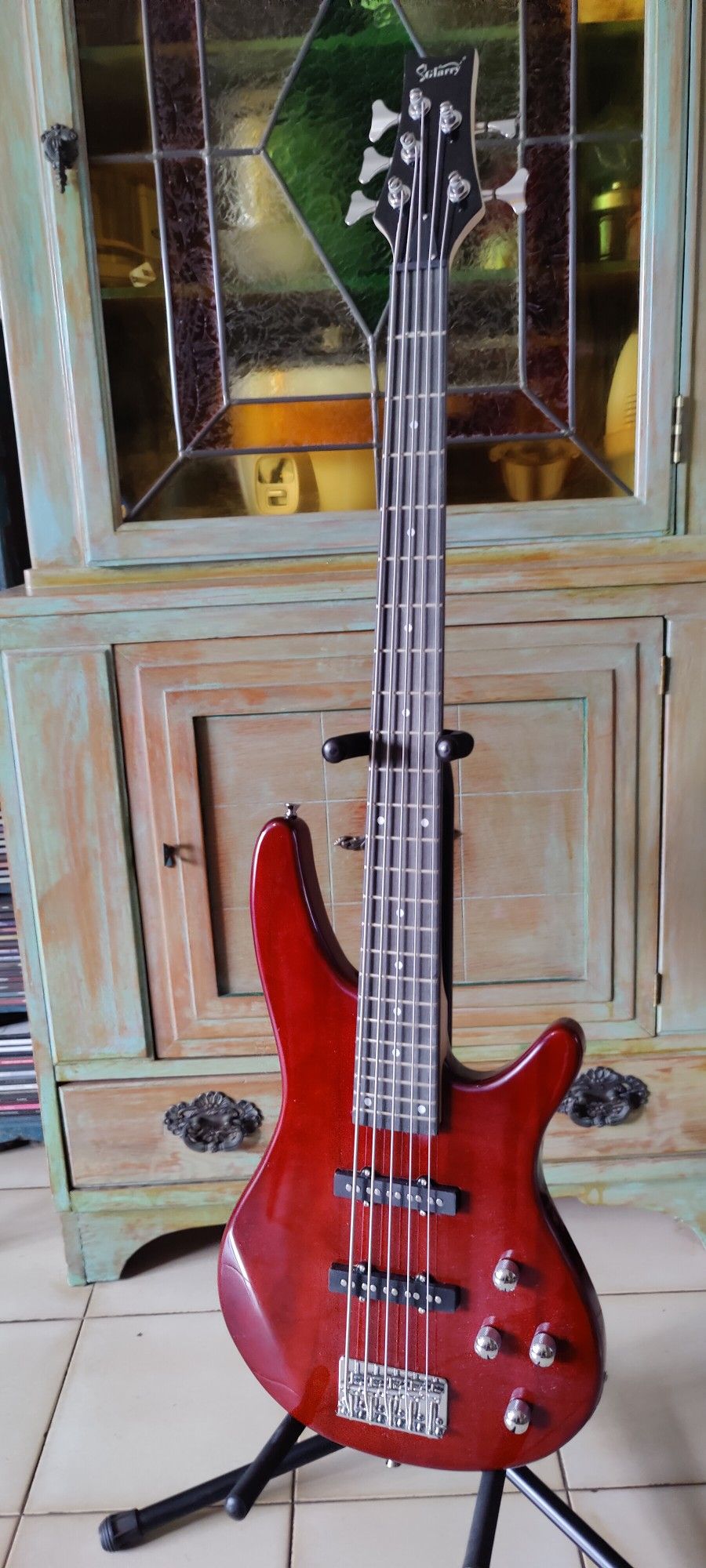 Brand New Full Size 5 String Bass With New Soft Case